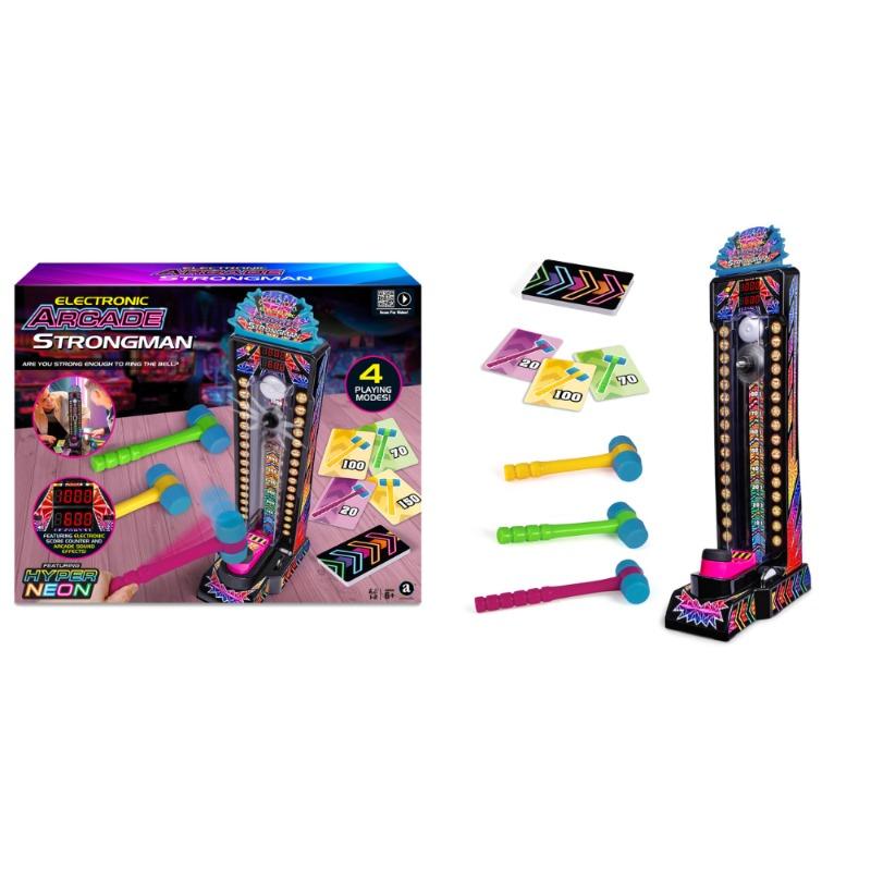 Merchant Ambassador Electronic Arcade Strongman Hyper Neon Series