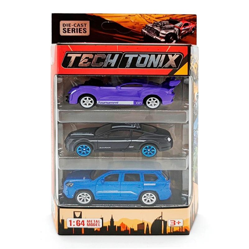 Tech Tonix Alloy Sliding Simulation Car Set - 3 pcs