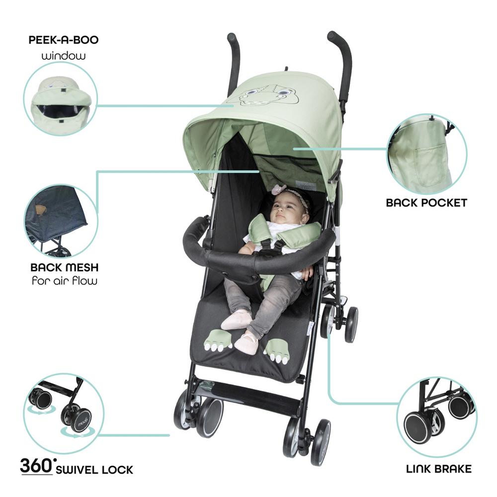 Moon Safari Ultra Light Weight Character Stroller Dino