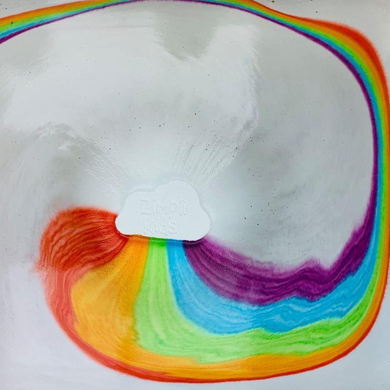 Zimpli Kids Baff Bomb White Cloud Rainbow Effect