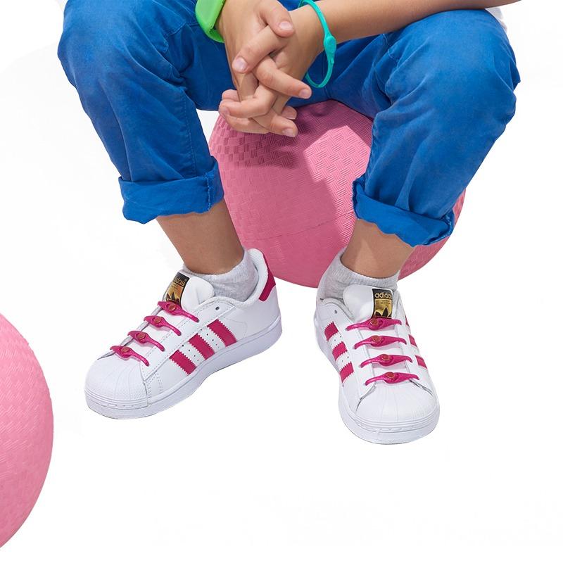 Hickies Kids Lacing System - Glitter Pink