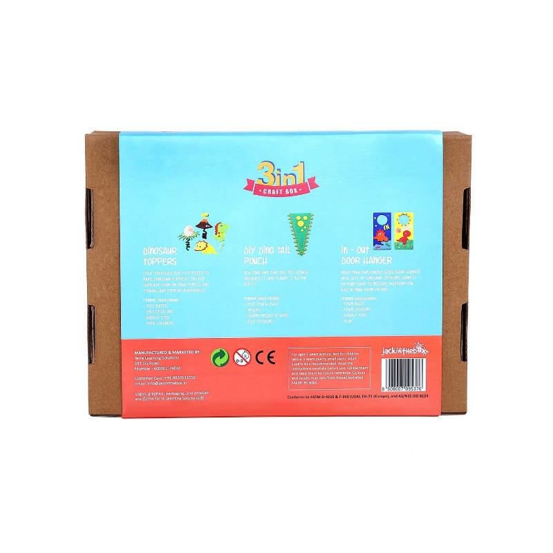 إكتشاف الديناصورات - صندوق الحرف اليدوية 3 في 1