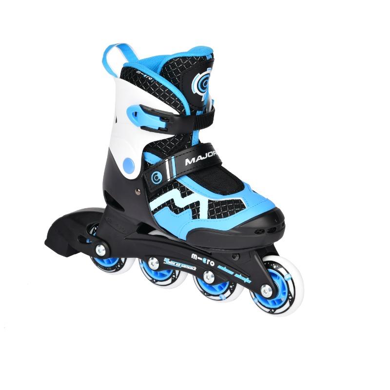 Micro Maxi Cosmo Purple Adjustable Skate Shoes Black & Blue Size 35-38