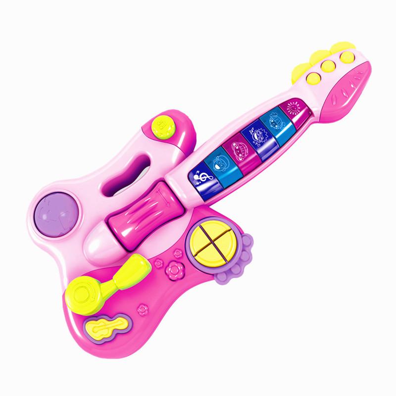 جيتار موسيقي ديناميكي للأطفال - وردي