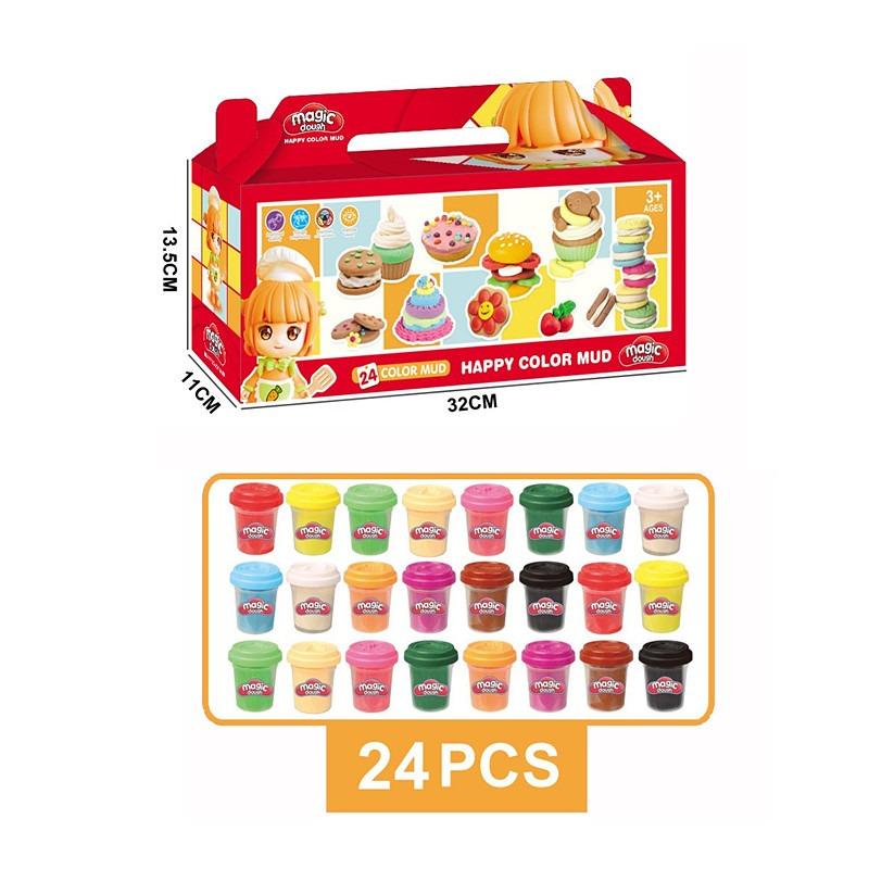 Magic Dough Happy Color Mud Set 24 Color
