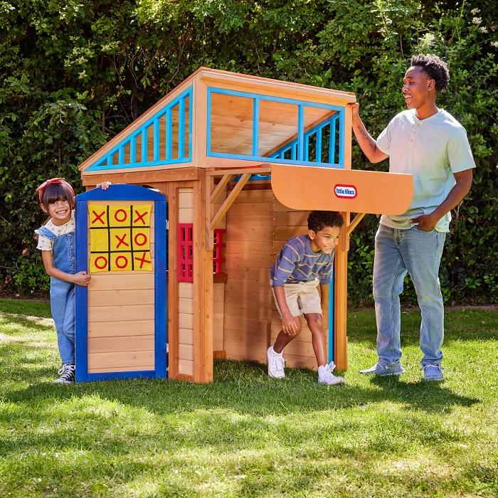 Little Tikes Real Wood Adventures Game House 5 In 1