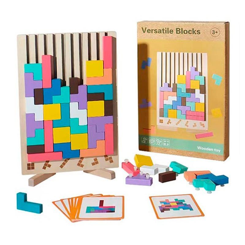 Versatile Blocks Wooden Toy Set