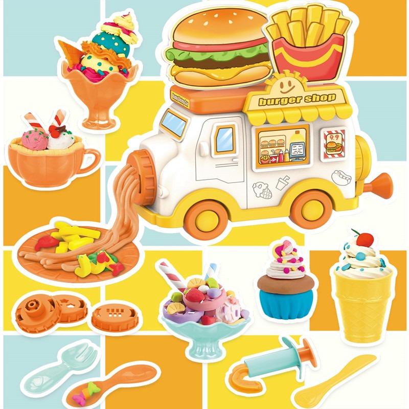 ماجيك دو - مجموعة صلصال هامبرغر كارت السحرية 29 قطعة