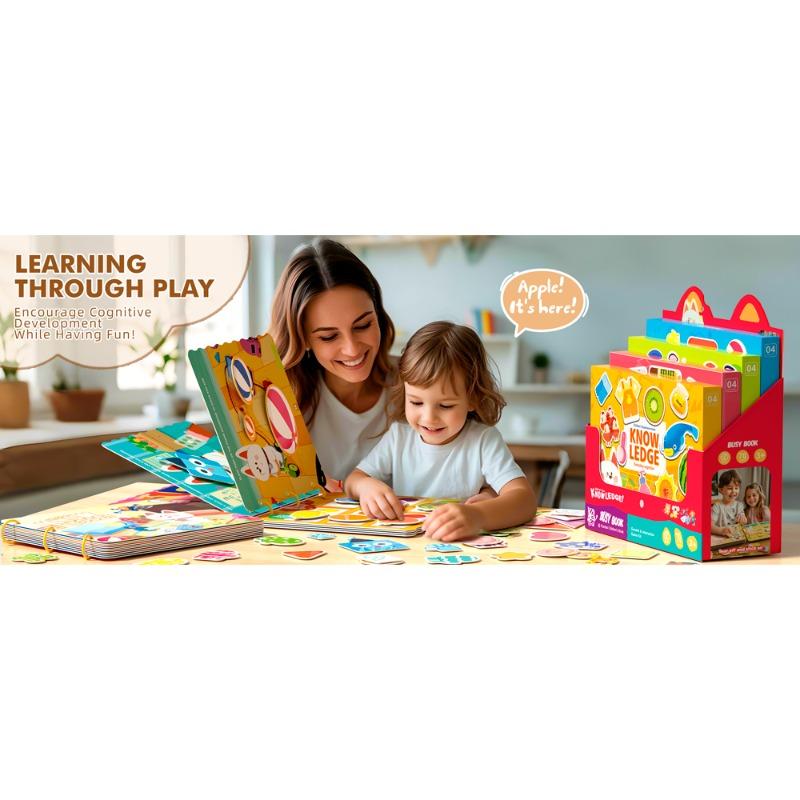 Children Knowledge Everyday Cognition Sticker Book Yellow