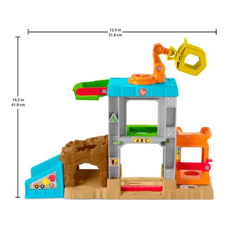 فيشر برايس - ليتل بيبول مجموعة لعب موقع البناء مع رافعة