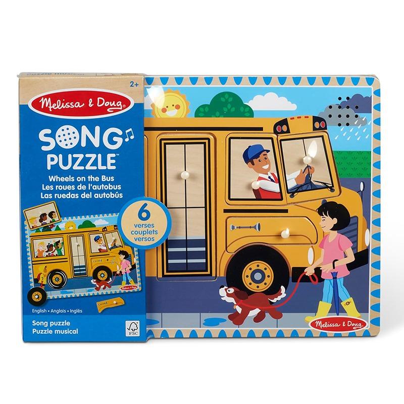 Melissa & Doug Wheels On The Bus Sound Puzzle