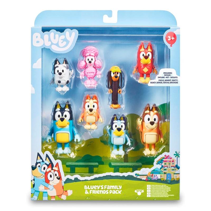 Bluey Family And Friends Figures 8 Pack