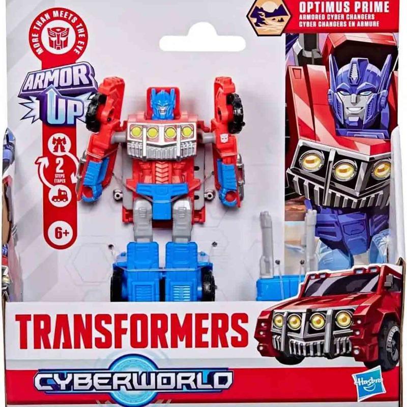 Transformers Cyberworld Optimus Prime Armored Cyber Changers Figure