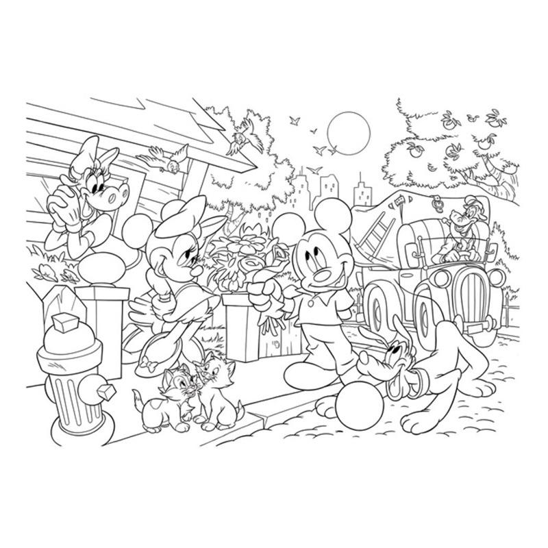 Lisciani - Puzzle DF Supermaxi 150 Mickey Mouse