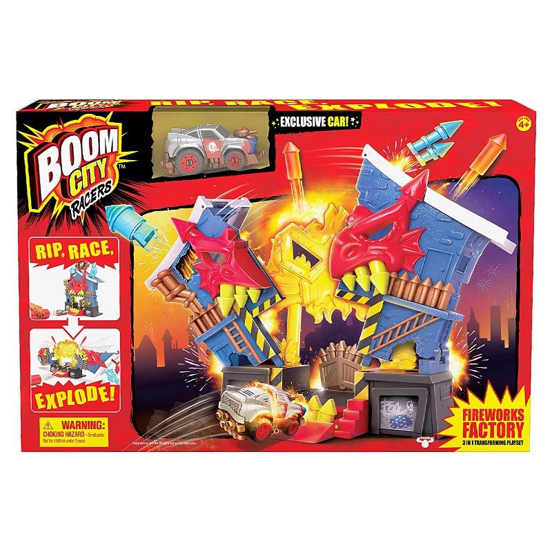 Boom City Racers Fireworks Factory Playset
