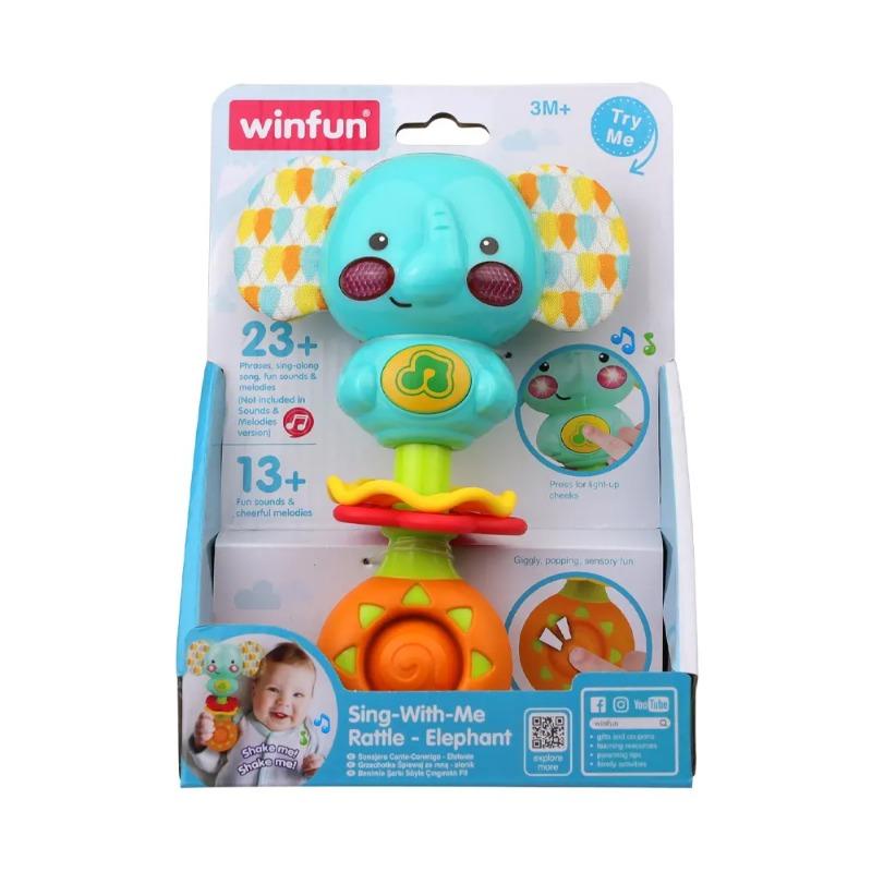 Winfun Sing-With-Me Rattle – Elephant