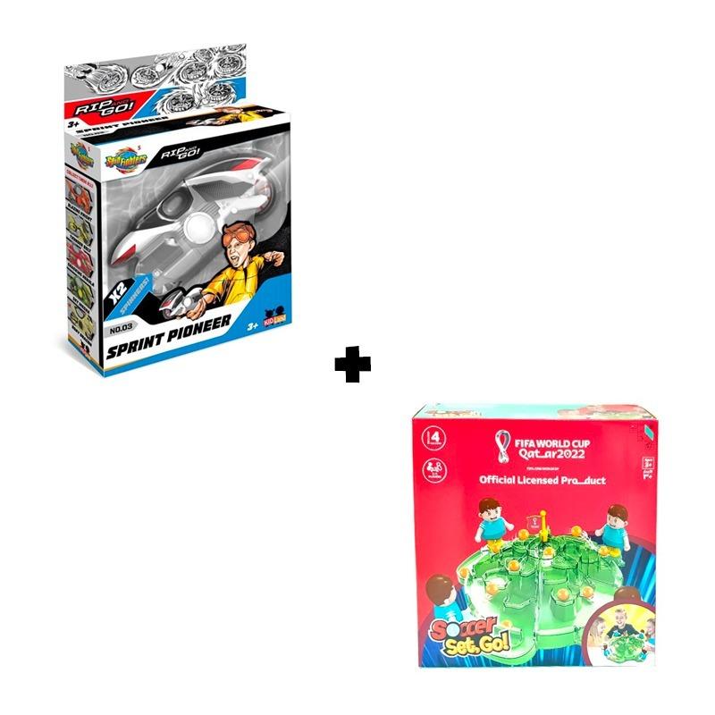 Active Bundle (FIFA Qatar 2022 Family Soccer Game + Spin Fighters Sprint Pioneer)
