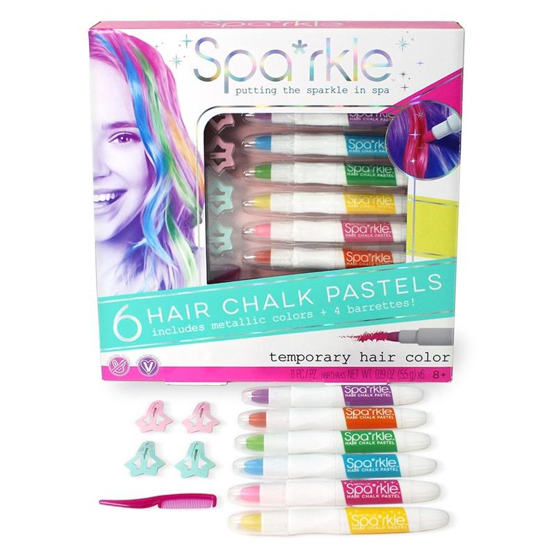 سباركل - مجموعة طباشير الشعر والباستيل والمشابك