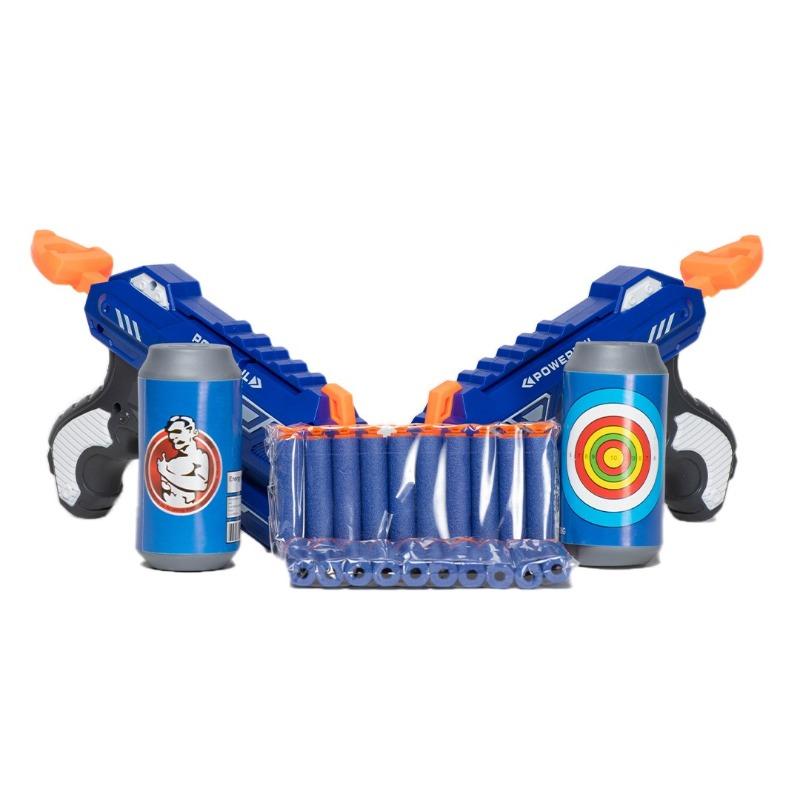 Lefan Toys Two Soft Shot Super Guns Toy Set - Blue