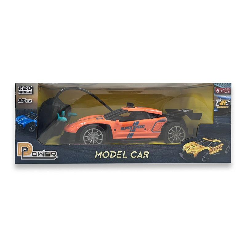 D-Power 1:20 R/C 4WD 27Mhz Racing Car Rechargeable - Orange