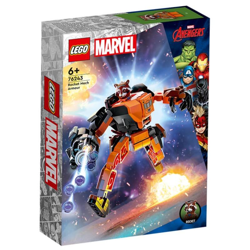 LEGO Marvel Rocket Mech Armour Building Toy Set - 98 Pcs