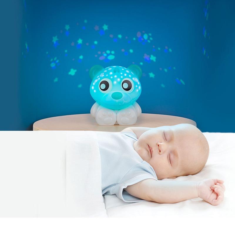 Playgro -Goodnight Bear Night Light and Projector - Green and White