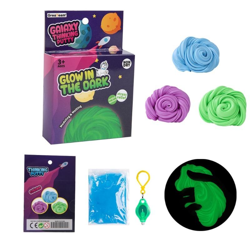 Greateam Galaxy Thinking Putty Glow In The Dark