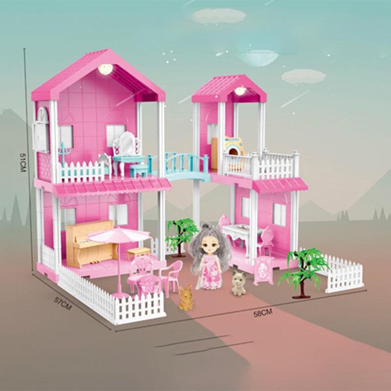 Reunions Toys Pink House Home Building Set 92 Pieces