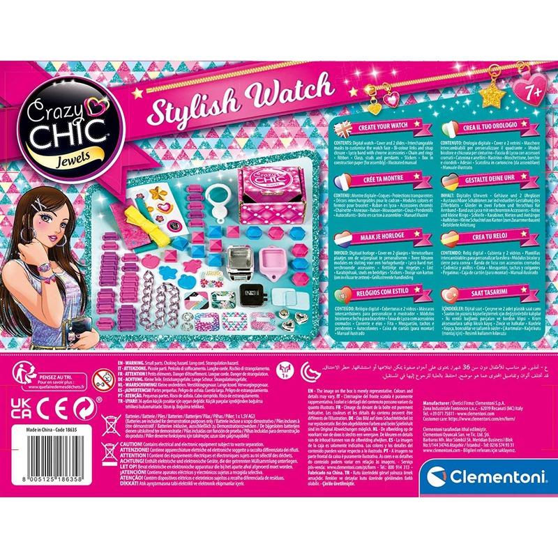Clementoni Crazy Chic Stylish Watch Jewellery Kit
