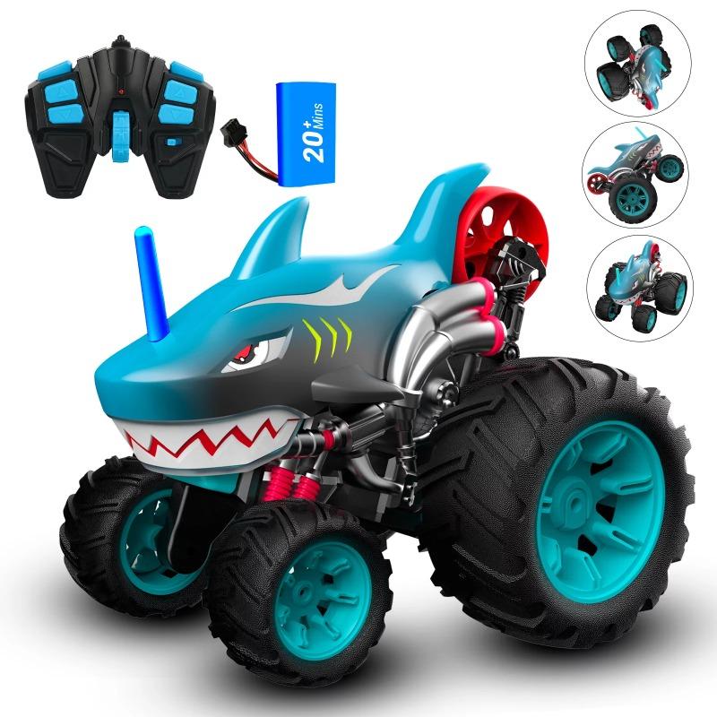 Crazon Shark Remote Control RC Stunt Rolling Car