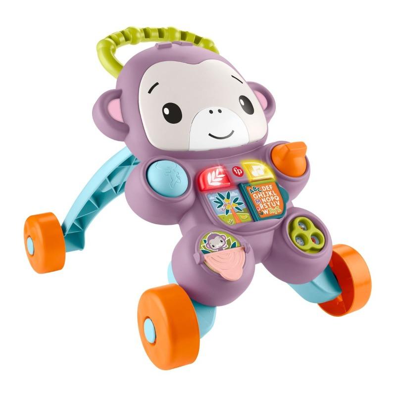 Fisher Price Learn With Me Purple Monkey Baby Walker