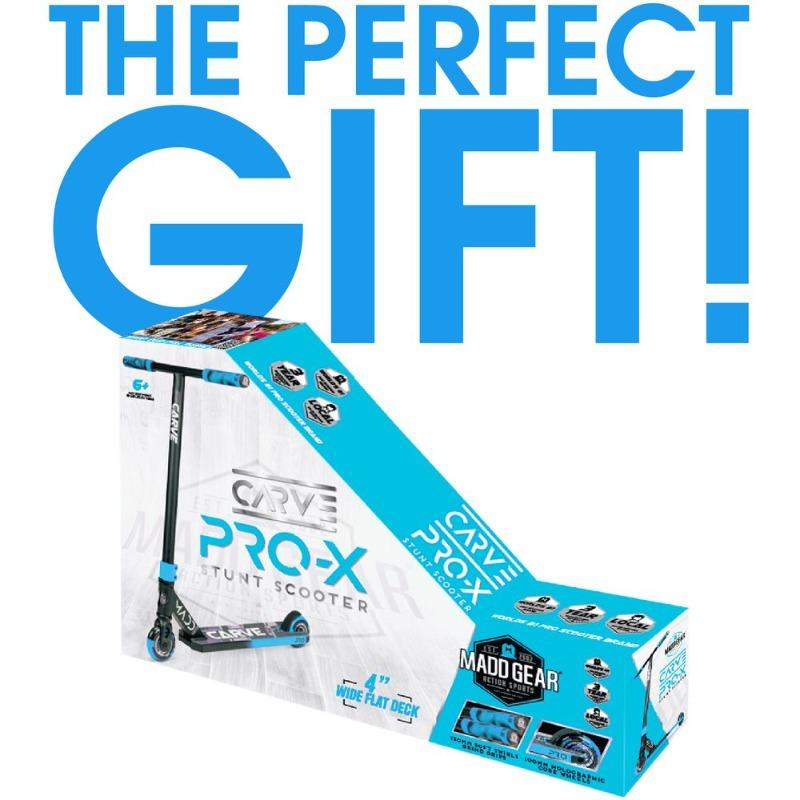 Madd Gear Carve Pro X Stunt Scooter - Black Blue
