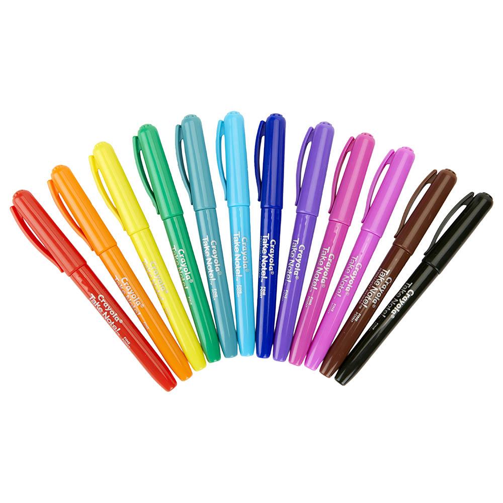 Crayola Permanent Markers Water Based - 12 Colors