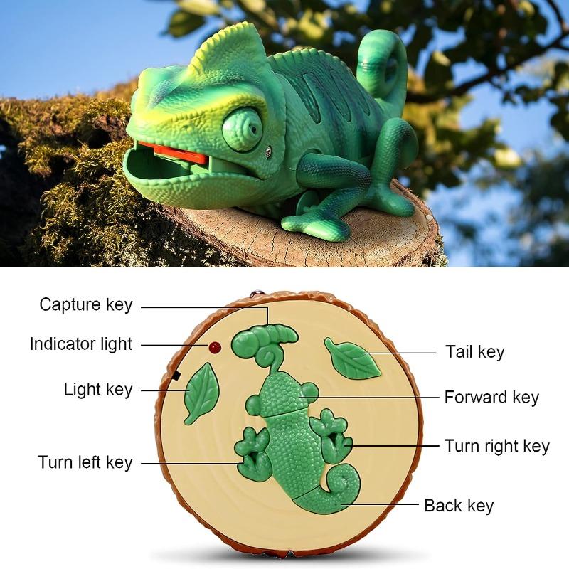 مجسم حرباء بجهاز التحكم عن بعد