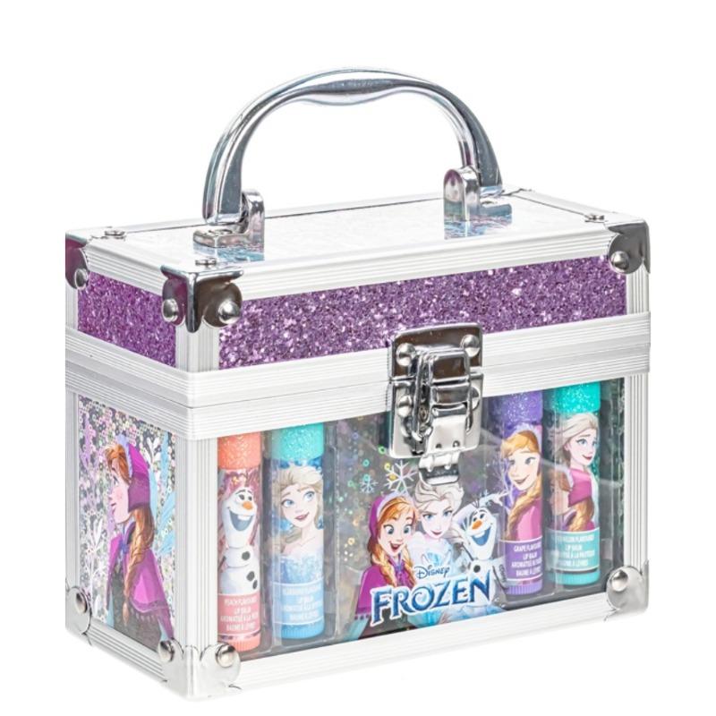 Disney Frozen 4 PK Lip Balm with Train Case