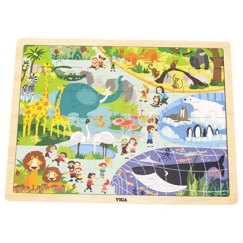 Viga Zoo Puzzle - 48 Pcs