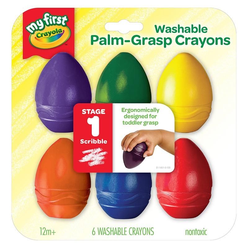 Crayola Plum - Graps Egg Washable Crayons 6 Piece