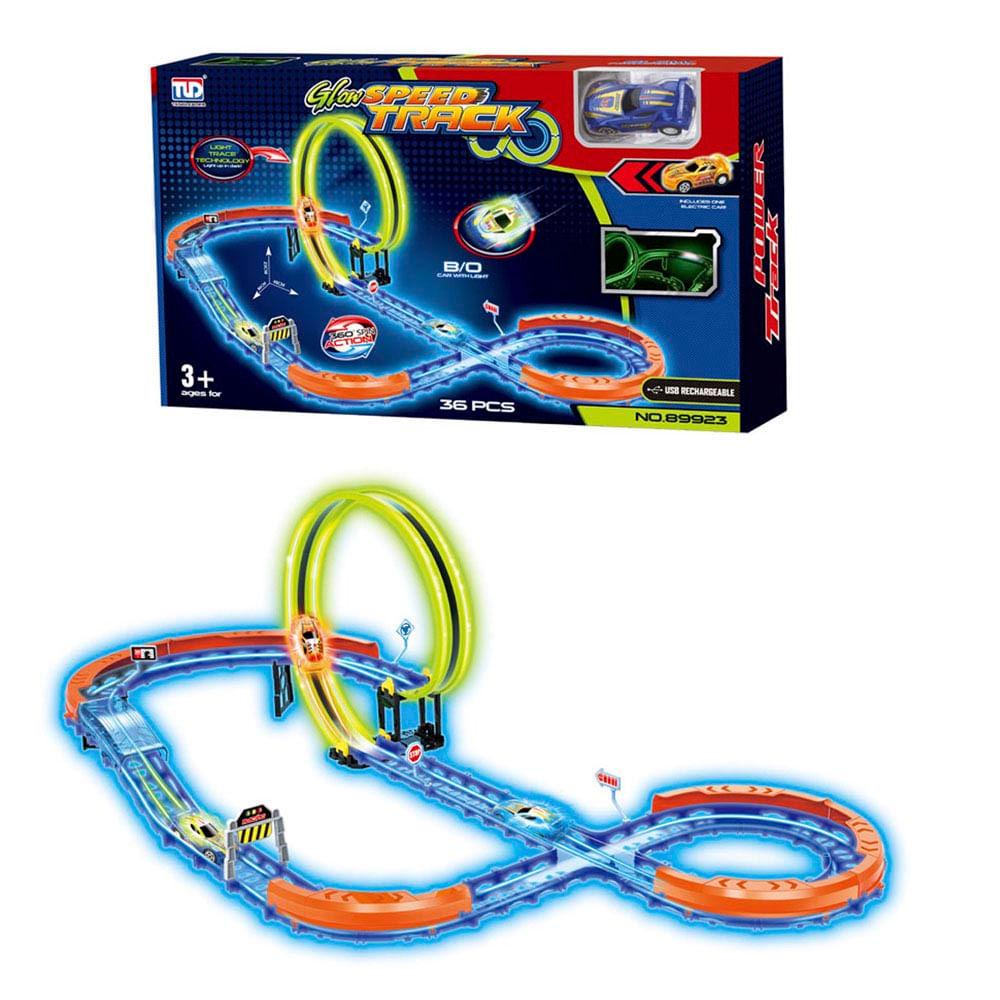 Glow Speed Track Set 36 Pcs