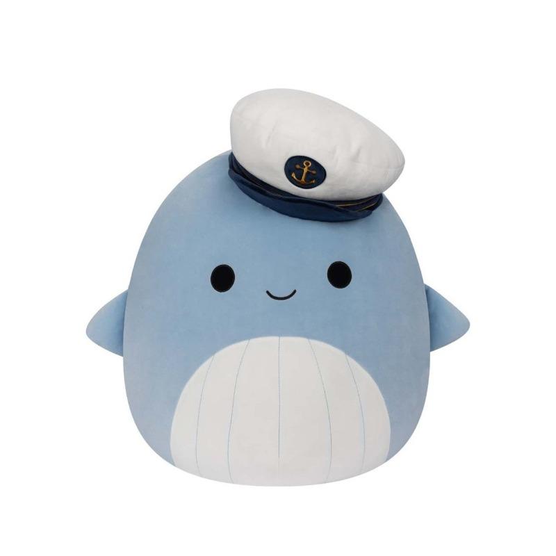 Squishmallow Samir Blue Whale with Hat 20 Inch