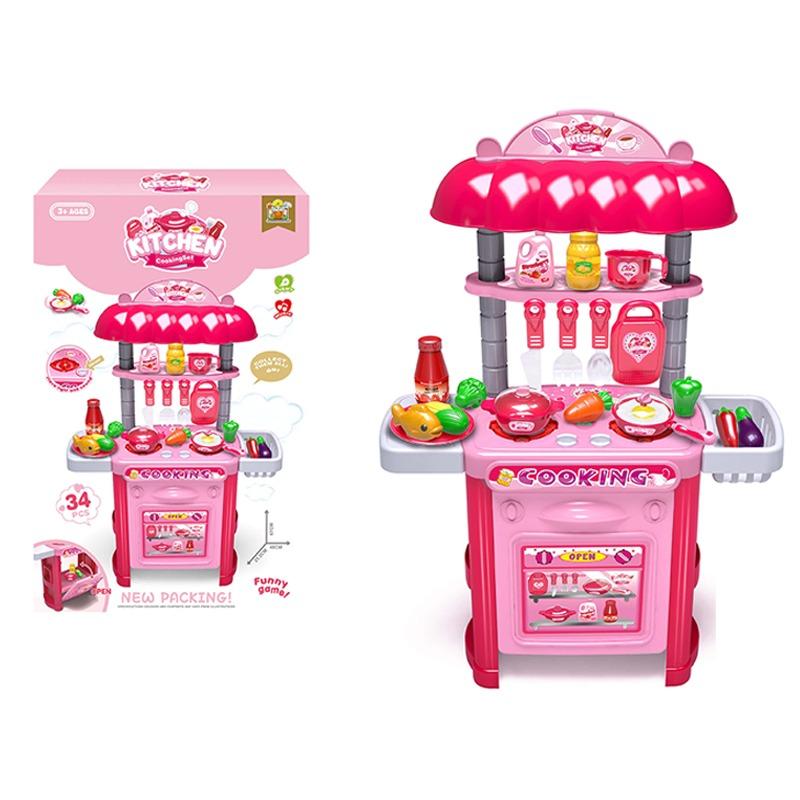 طاولة أدوات الطهي - 34 قطعة