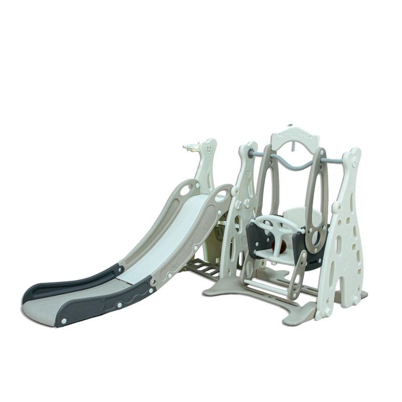 Little Toddler Playground 2 In 1 With Slide Basketball Hoop