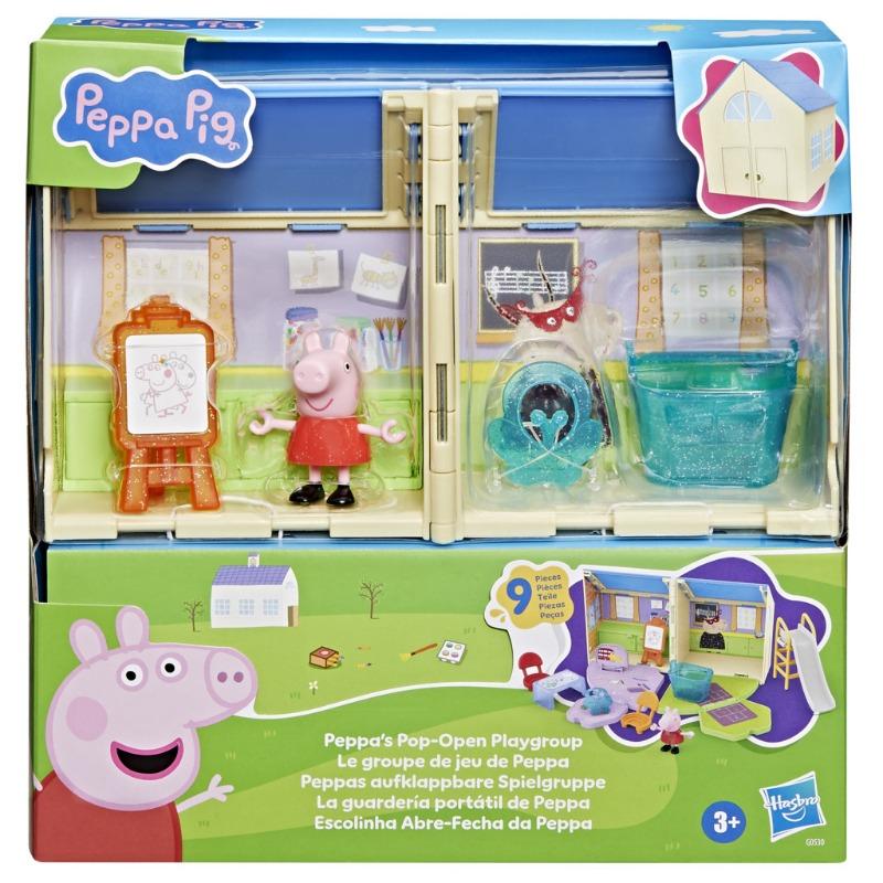 Peppa Pig Peppa's Pop-Open Playgroup Playset with Figure