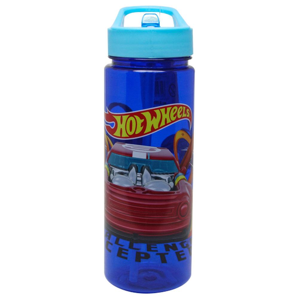 Hot Wheels Tritan Water Bottle 650ml - Blue