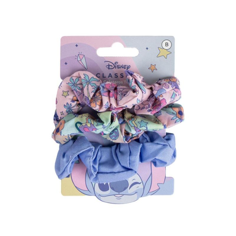 Disney Hair Tie Accessories Stitch Fabric Scrunchie - 3 Pcs