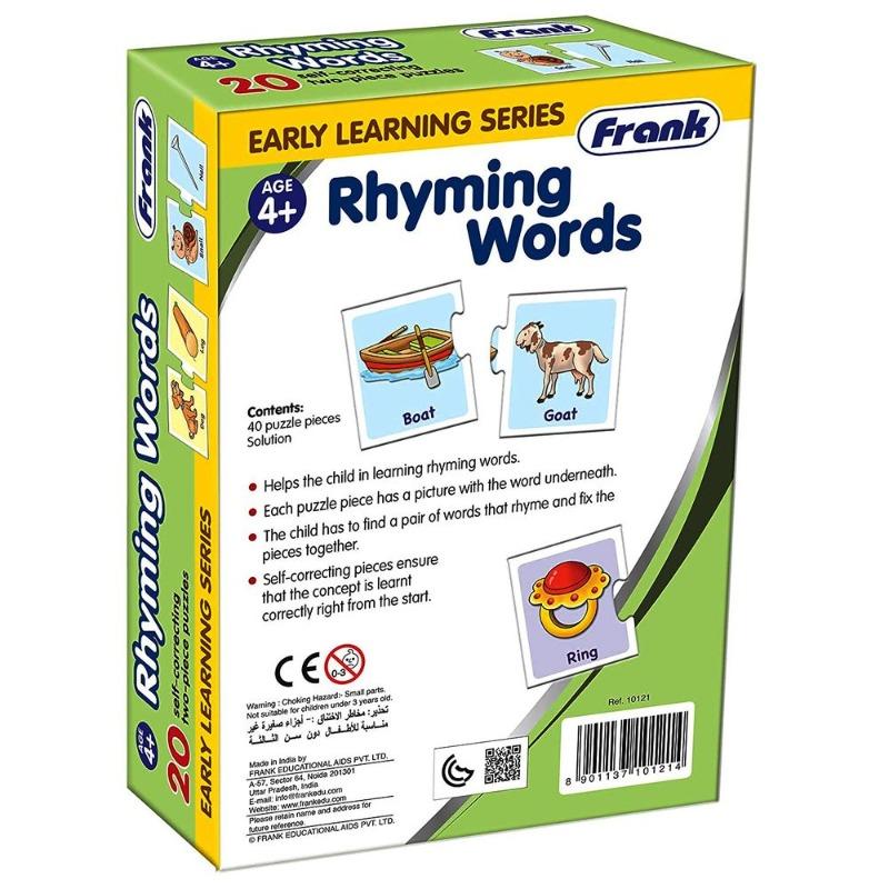 Frank Rhyming Words Puzzle - 40 Pcs