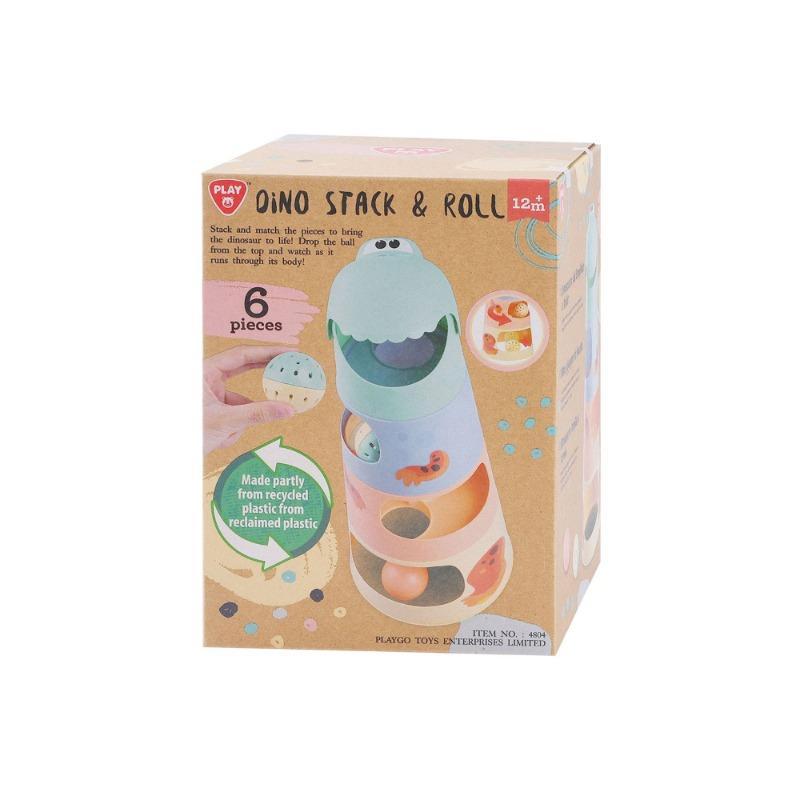 Play Dino Stacking Tower with Balls, 6 pcs.