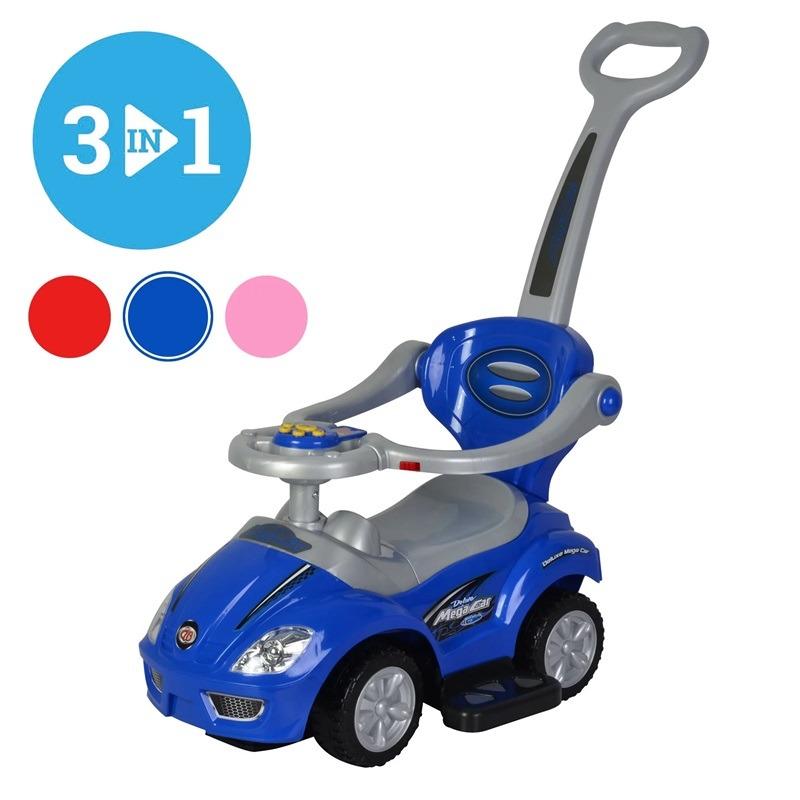 سيارة ركوب للأطفال مع مقبض دفع