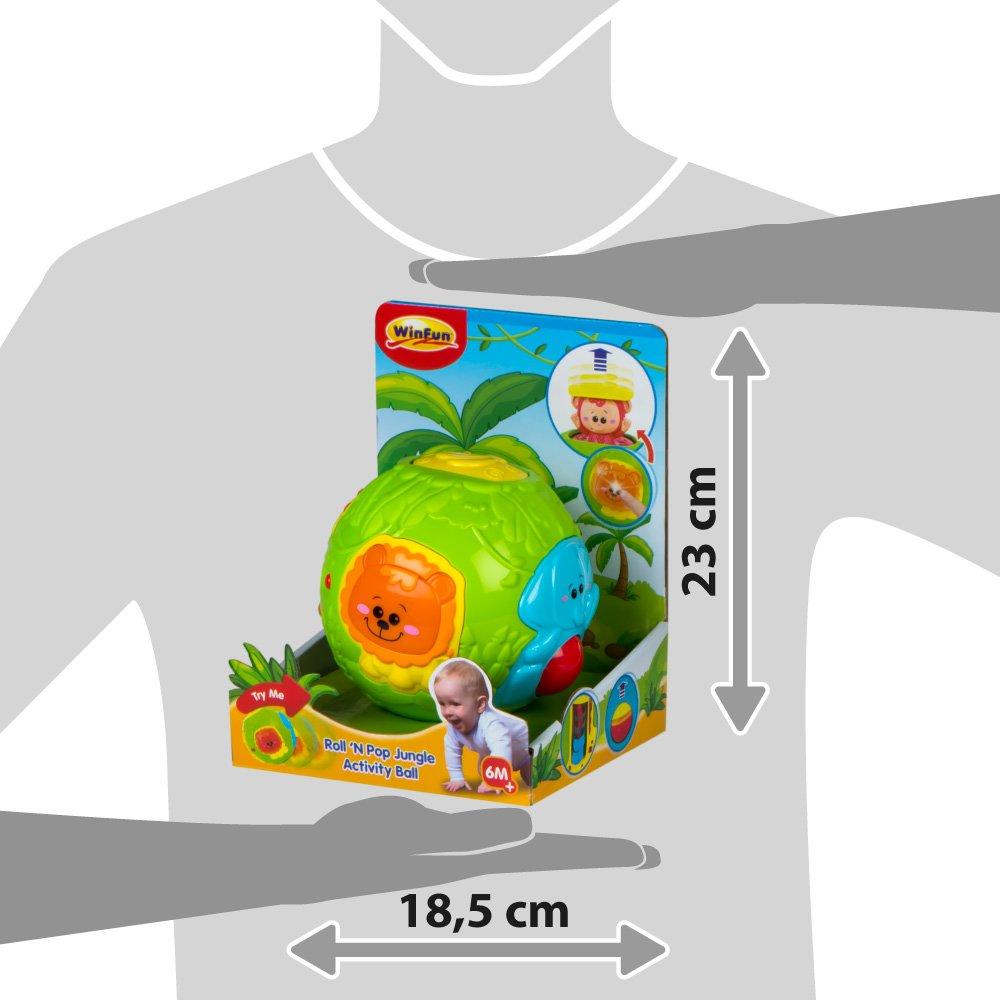 وين فن - كرة نشاط حيوانات الغابة رول آند بوب