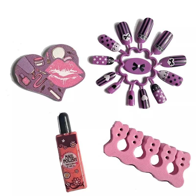 Sparkle And Gliter Beauty Makeup  And Nails Set
