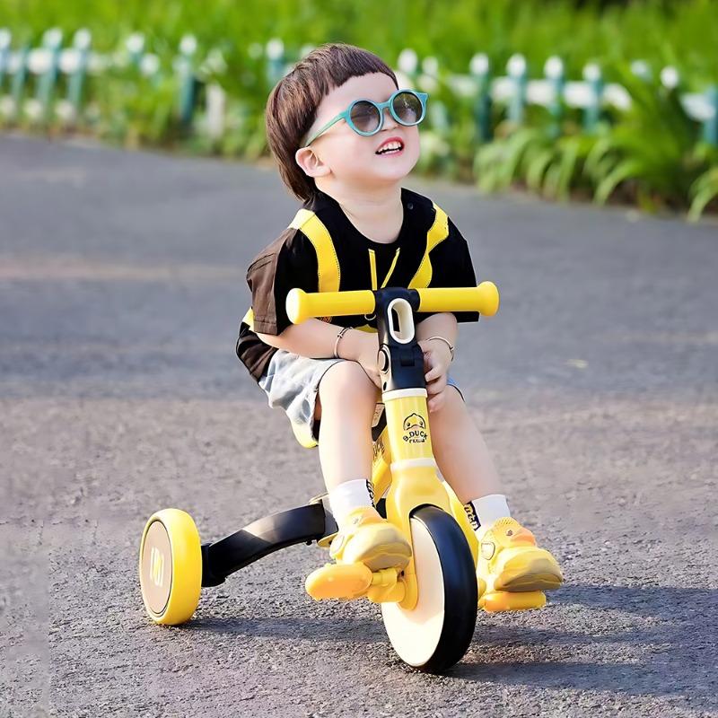 3-in-1 Toddler Tricycle & Balance Bike – Safe Growth Ride